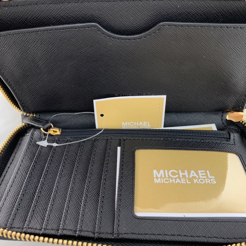 Gaby’sBags👜💕-Michael Kors Wristlet Black Glitter - Picture 3 of 7
